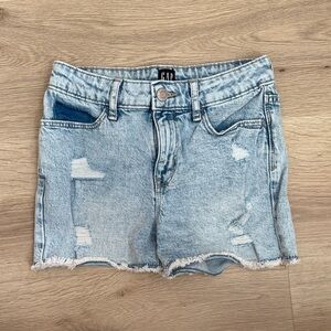 GAP Girl’s Distressed Light Blue Jean Shorts